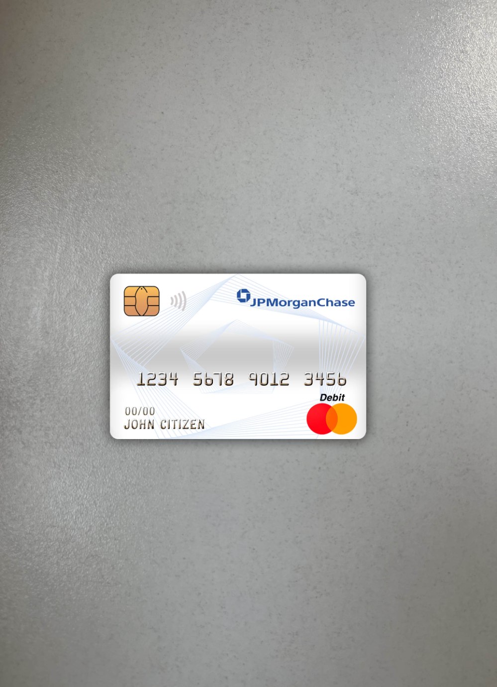 Download Canada JP Morgan chase bank master debit card  photolook front Photoshop template